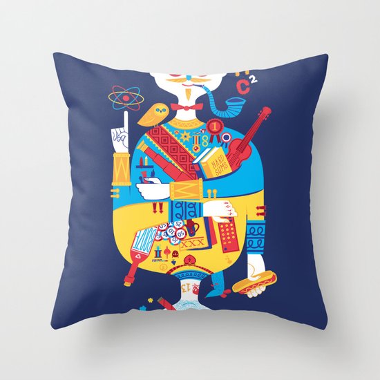 Jack of Smarts (Knave of Slobs) Throw Pillow