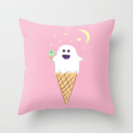 Spooky Scoops Throw Pillow