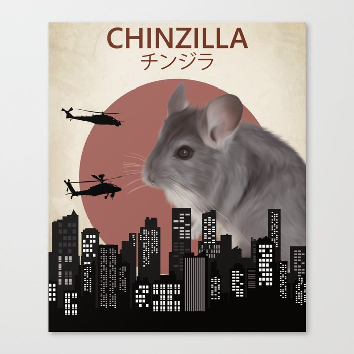 Chinzilla Funny Chinchilla Lovers Canvas Print