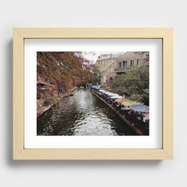 San Antonio Riverwalk Recessed Framed Print