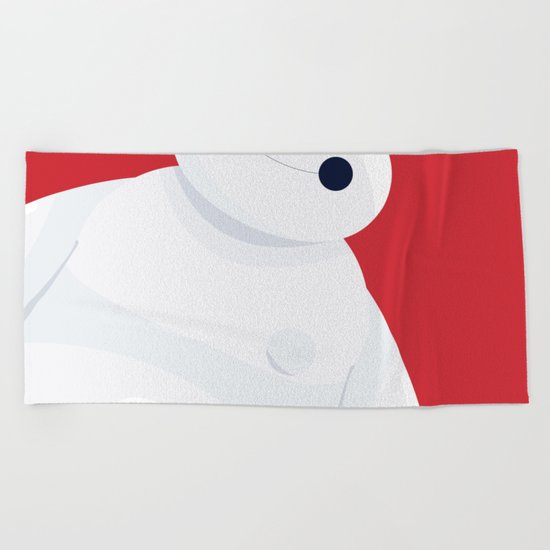 BH6 - Baymax - Big Hero 6 Beach Towel