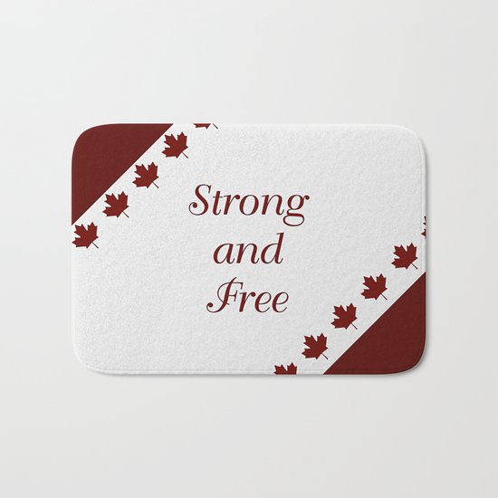 Canada - Strong and Free Bath Mat