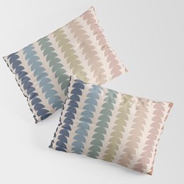 Maude Pattern- Vintage Multicolor Pillow Sham | Mid Century Modern, Blue, Nature, Scandinavian, Colorful, Graphicdesign, Pattern, Modern, Bohemian, Midcentury 
