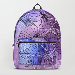 Tropical Foliage Purples Backpack