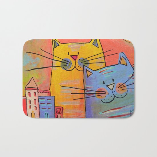 City cats Bath Mat