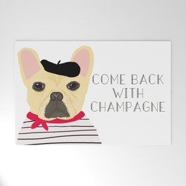 Frenchie Champagne Welcome Mat Welcome Mat