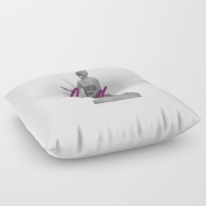 Venus in Love / White Floor Pillow