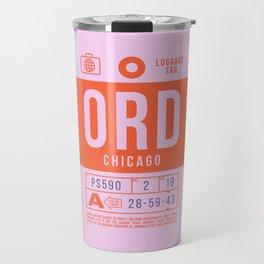 Luggage Tag B - ORD Chicago USA Travel Mug