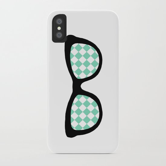 Mint Diamond Eyes iPhone Case