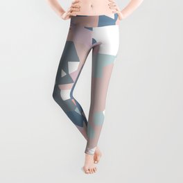 love the world to pieces pinks and grays Leggings
