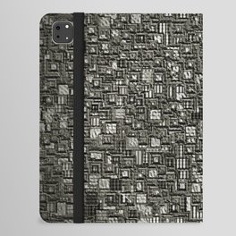 Monochrome mosaic iPad Folio Case