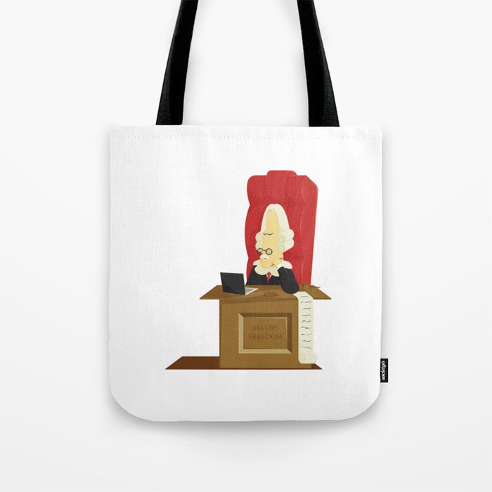Judgement from Home Office. Tote Bag