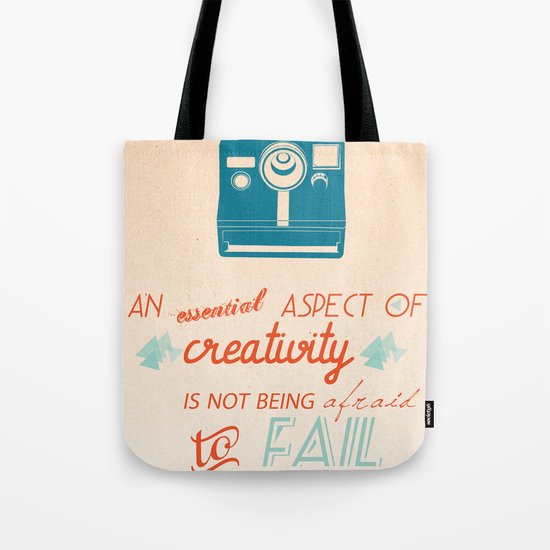 Creativity Inspirational Quote Tote Bag