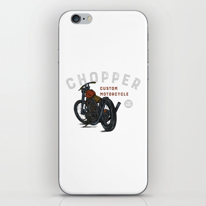 Chopper Custom Motorcycle | Vintage Motorcycle iPhone Skin