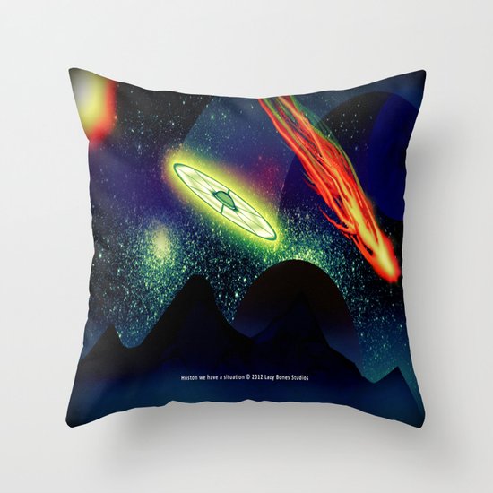 Huston we have a situation 022 Throw Pillow