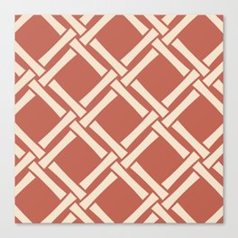 Classic Bamboo Trellis Pattern 556 Canvas Print