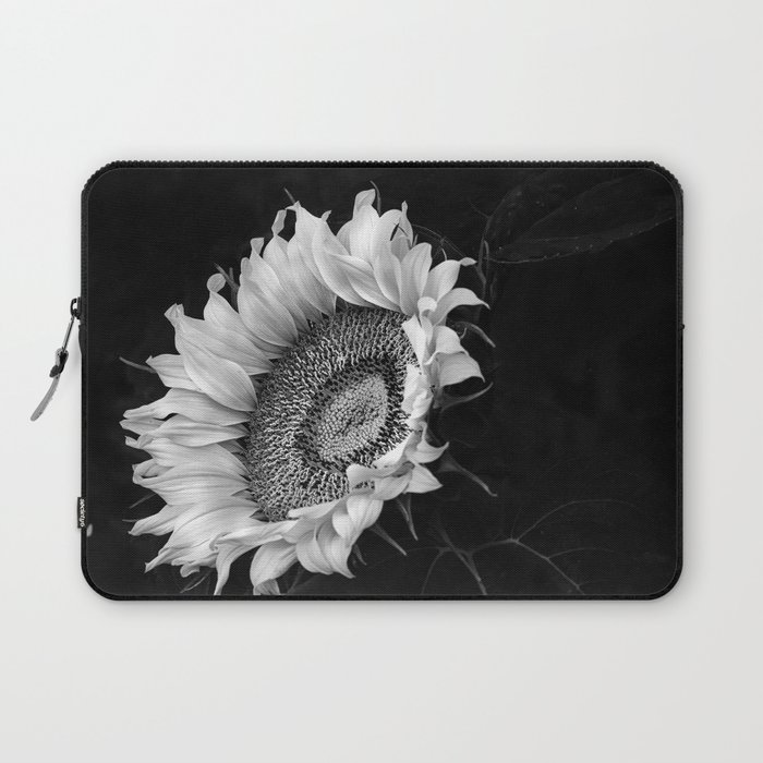 Sunflower black and white Laptop Sleeve