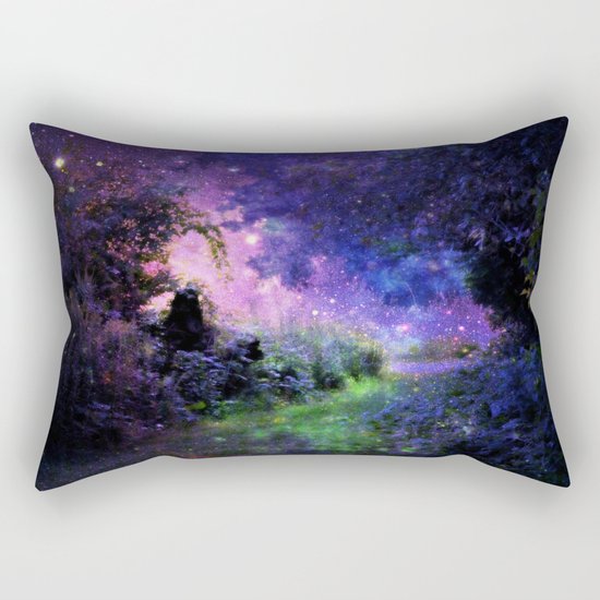 Fantasy Path Night Rectangular Pillow