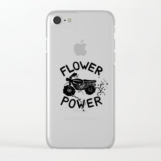 Floral Fuel Clear iPhone Case