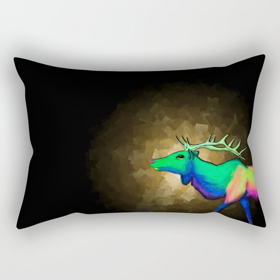 Elk #7 Rectangular Pillow