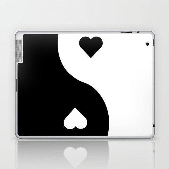 Yin Yang Heart Laptop & iPad Skin