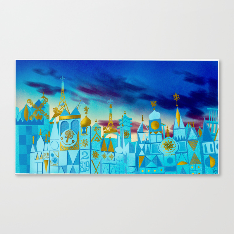 It S A Small World Canvas Print By Abigailmillard Society6