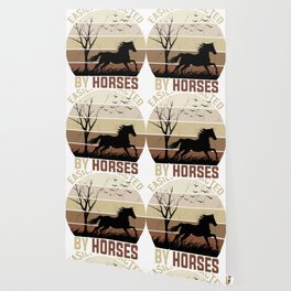 Easily Distracted By HorsesCute Horse Lover Gifts Women Long Sleeve Wallpaper