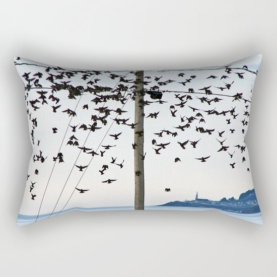 Birds in Flight Rectangular Pillow