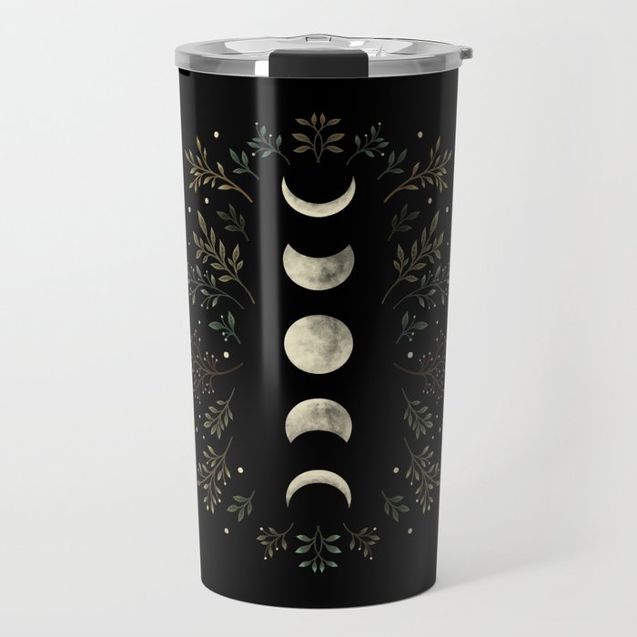 Moonlight Garden - Olive Green Travel Mug