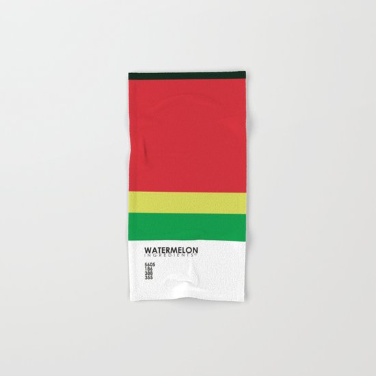 Pantone Fruit - Watermelon Hand & Bath Towel