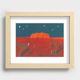 Evening at Uluru Recessed Framed Print