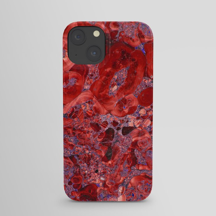 Marble Ruby Blood Red Agate iPhone Case