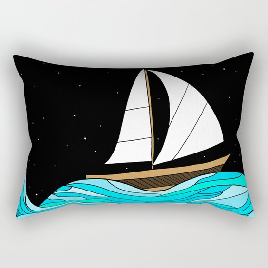 Night Sea Rectangular Pillow