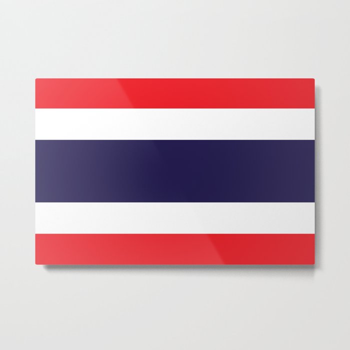 Thai Flag of Thailand Metal Print