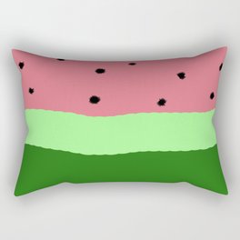 Watercolor Hand Drawn Watermelon Rectangular Pillow