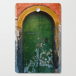 Magic Green Door in Sicily Cutting Board