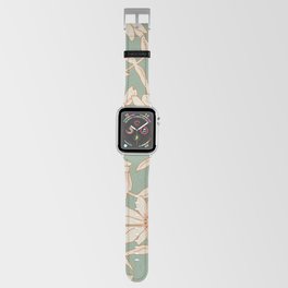 Charismatic Floral on Sage Green Apple Watch Band