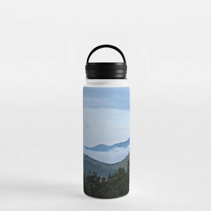 Hills Clouds Scenic Landscape 3 Water Bottle