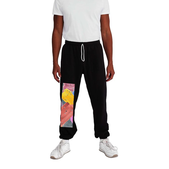 Glitter Color Abstract Modern Collection Sweatpants