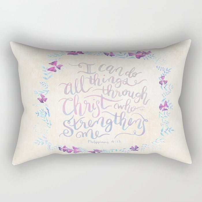 I Can Do All Things - Philippians 4:13 Rectangular Pillow