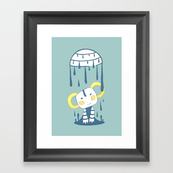 Melting Framed Art Print
