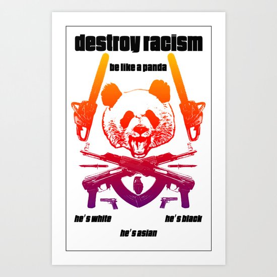 Be Like a Panda Art Print
