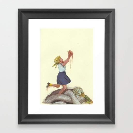 Have I gone to Hell? Is that it? Have I gone straight to Hell? Framed Art Print