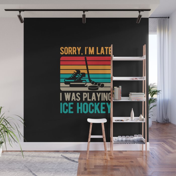 Funny Ice Hockey Wall Mural