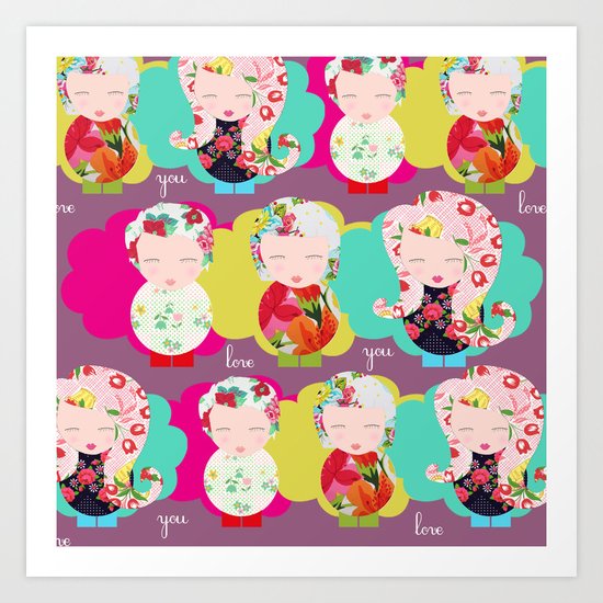 I Love you Art Print