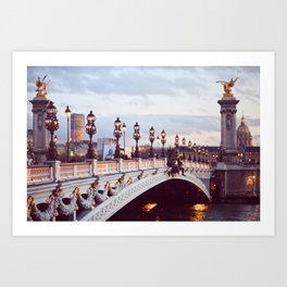 Pont Alexandre III Paris. Art Print