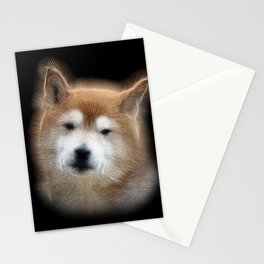 Spiked Shiba Inu Dog Stationery Card