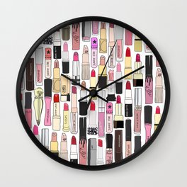 Lipstick Decoys Wall Clock