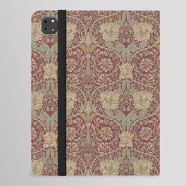 William Morris Honeysuckle & Tulip Red and Gold iPad Folio Case