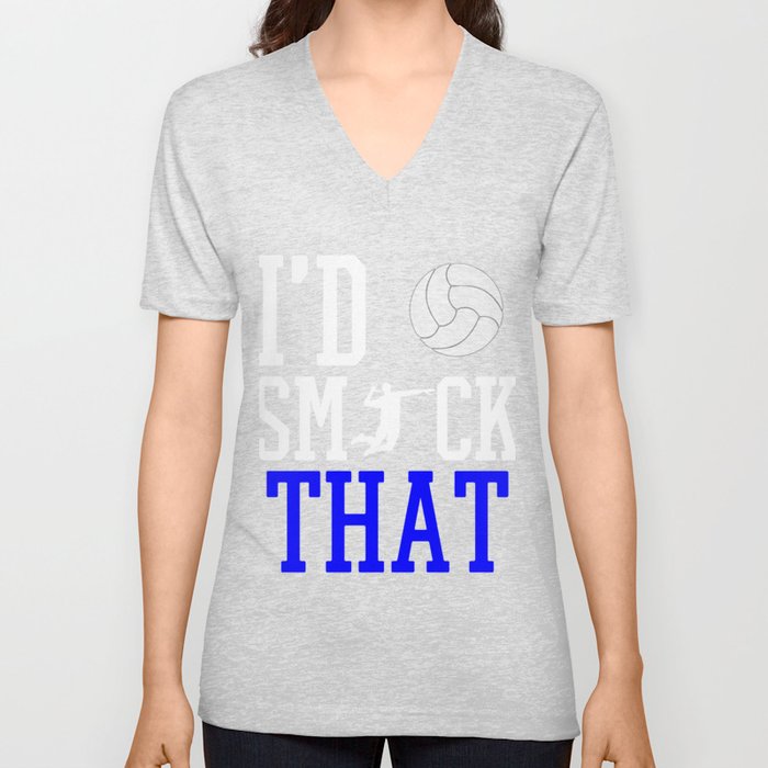 Volleyball Funny I'd That - V Neck T Shirt by Cultured Kidz | Society6